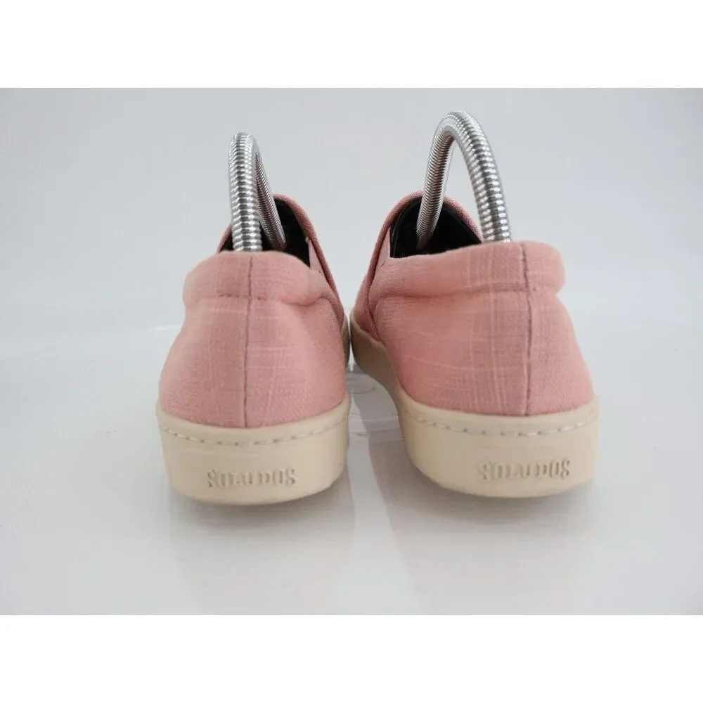 Soludos Llama Slip On Sneakers Women's Size 9 Dusty Pink Slip On Comfy Shoes
